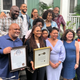 Ava DuVernay receives the key to New Orleans on the set of Queen Sugar.